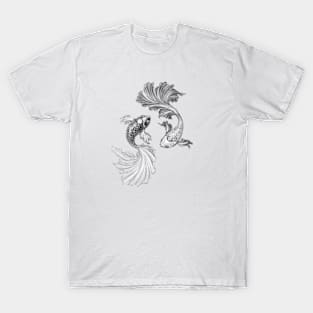 Yin Yang betta fish T-Shirt